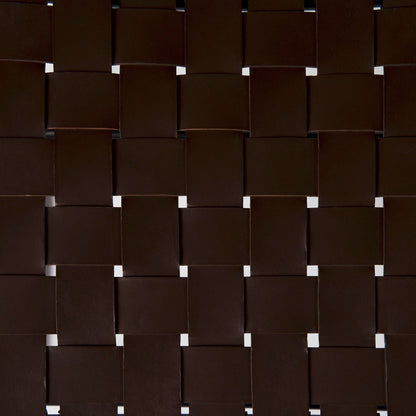 Clarissa Woven Leather Stool