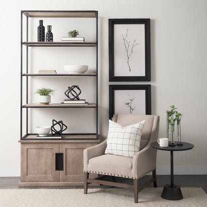 Mercana Braxton Three Shelf Wooden Shelving Unit