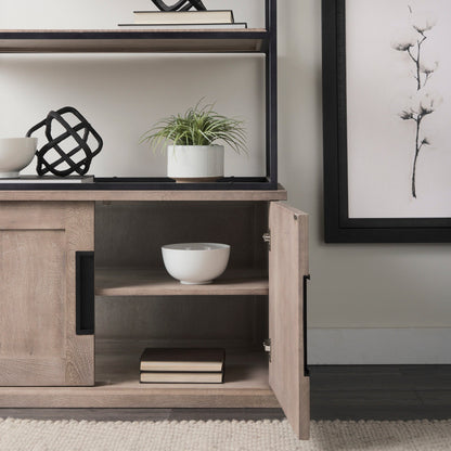 Mercana Braxton Three Shelf Wooden Shelving Unit