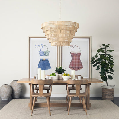 Mercana Aida Wooden Rectangular Dining Table