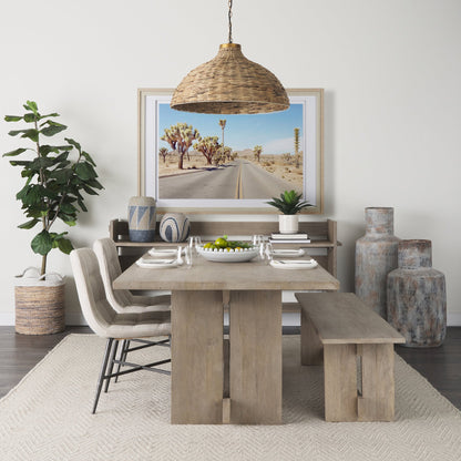 Mercana Aida Wooden Rectangular Dining Table