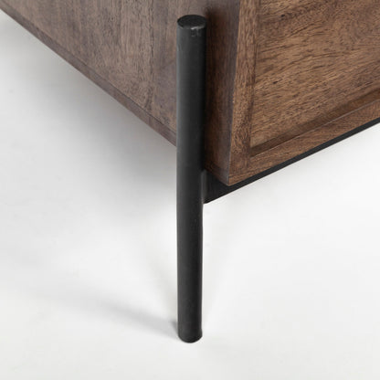 Glenn Three Drawers Wooden Office Desk