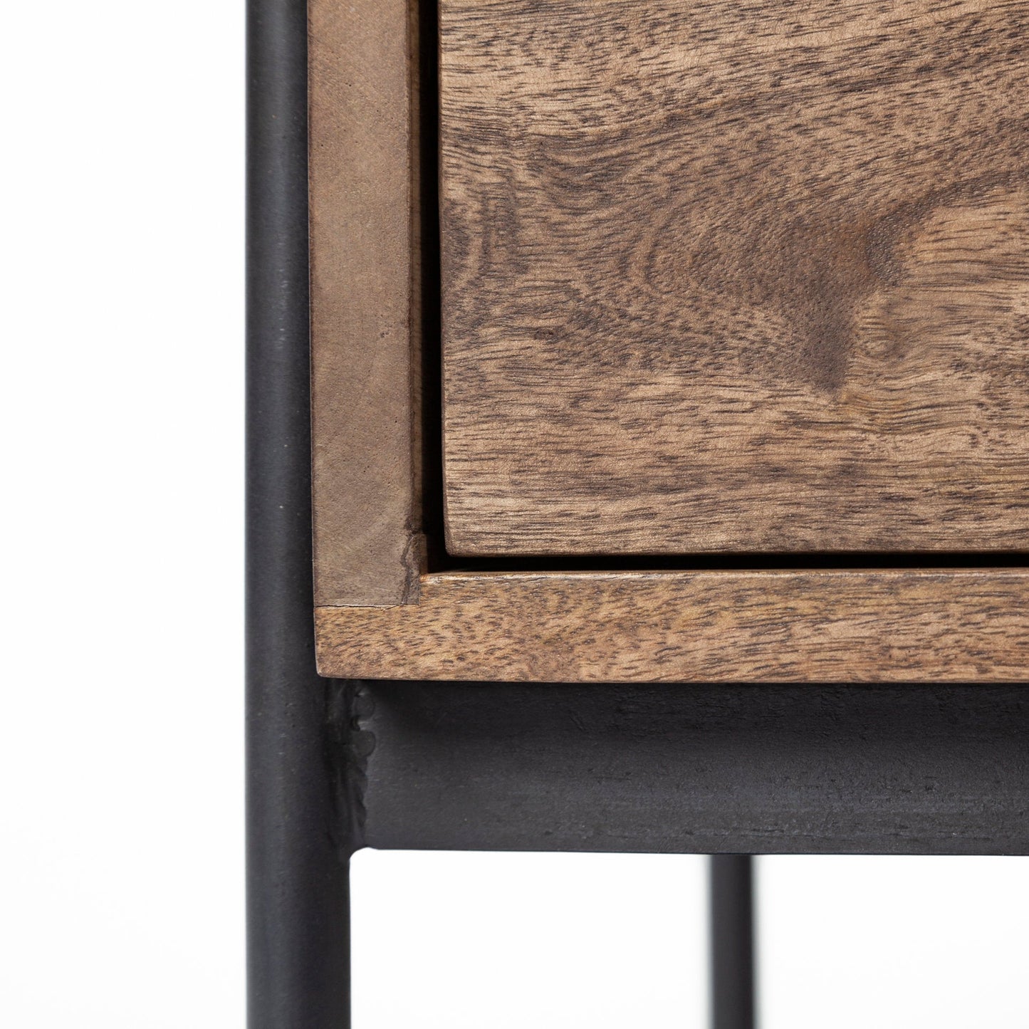Mercana Glenn Wood Top Square Side Table