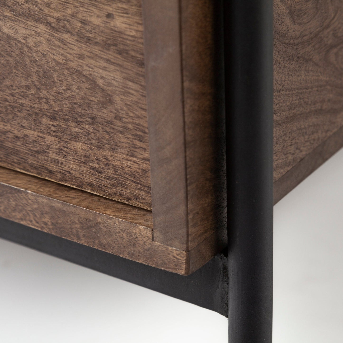 Mercana Glenn Wood Top Square Side Table