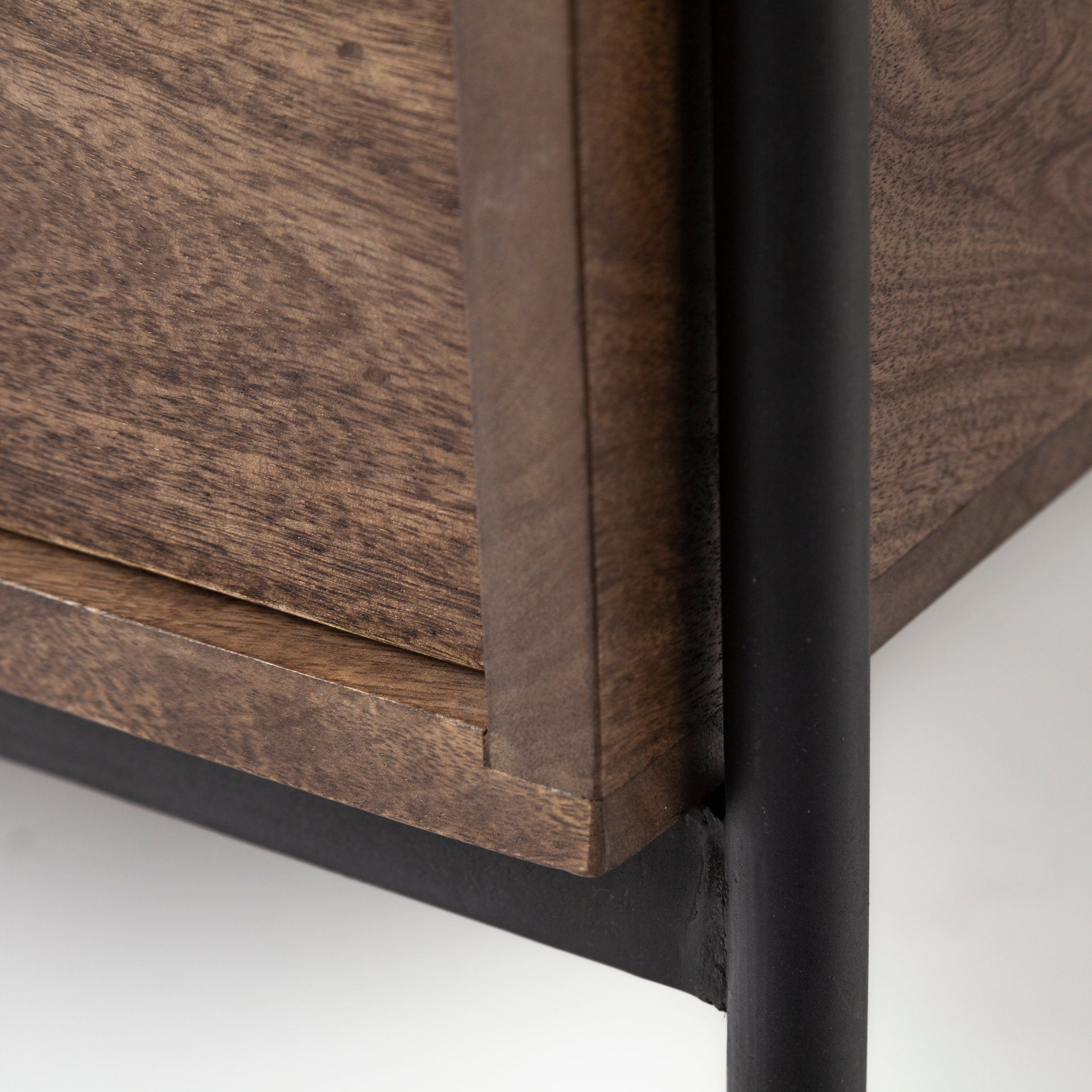 Mercana Glenn Wood Top Square Side Table