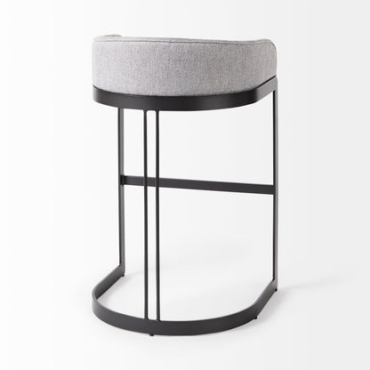 Hollyfield Fabric Low-Back Barstool