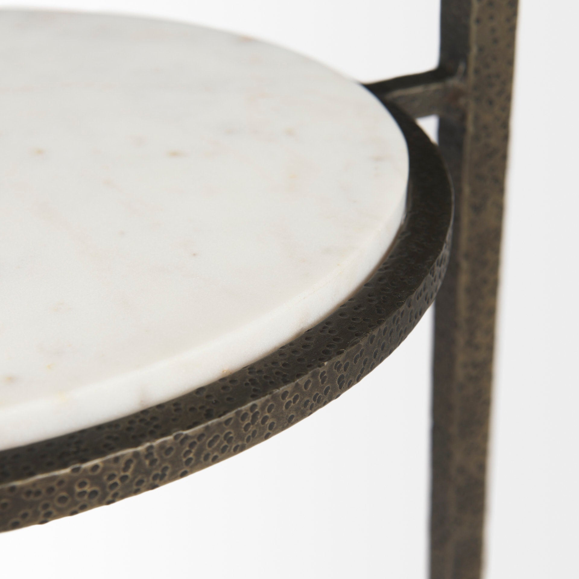 Mercana Felicity Clear Glass Top Round Side Table