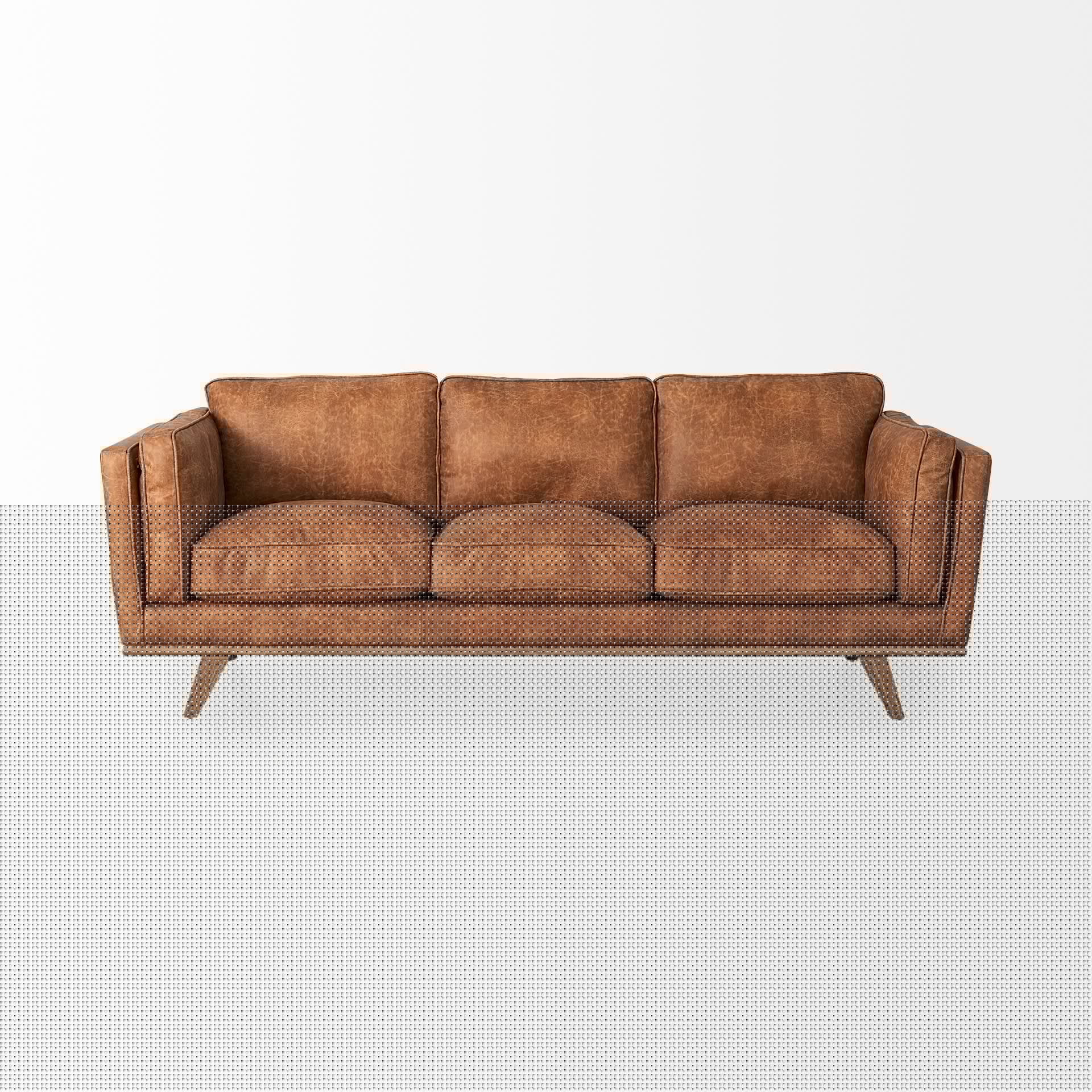 Mercana Brooks Faux Leather Three Seater Sofa