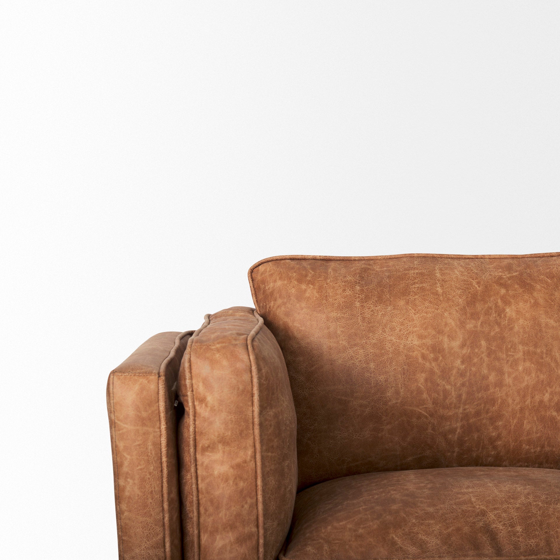 Mercana Brooks Faux Leather Three Seater Sofa