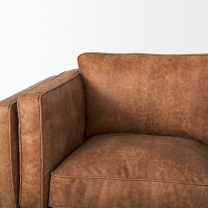Mercana Brooks Faux Leather Three Seater Sofa