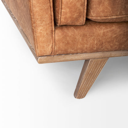 Mercana Brooks Faux Leather Three Seater Sofa