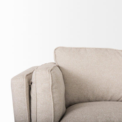 Mercana Brooks Faux Leather Three Seater Sofa