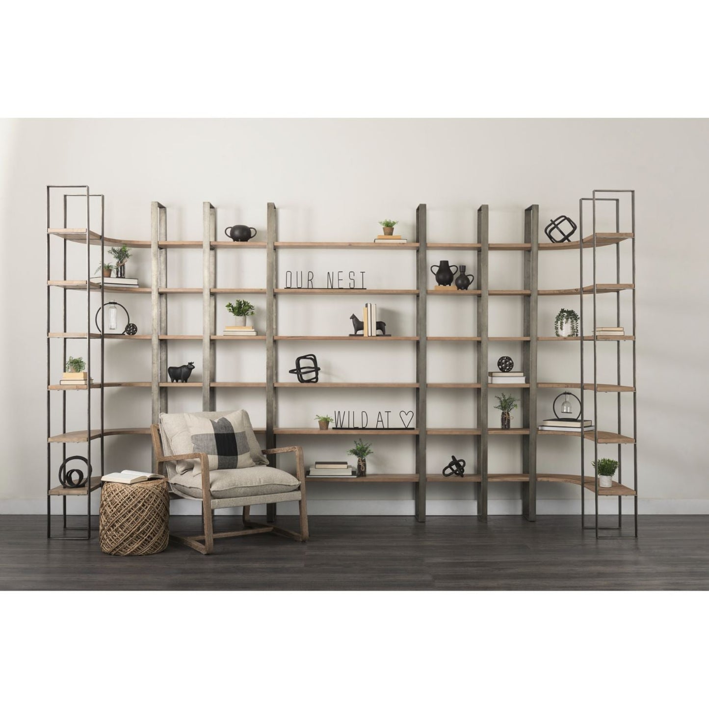 Mercana Taunton Iron Six Shelving Unit