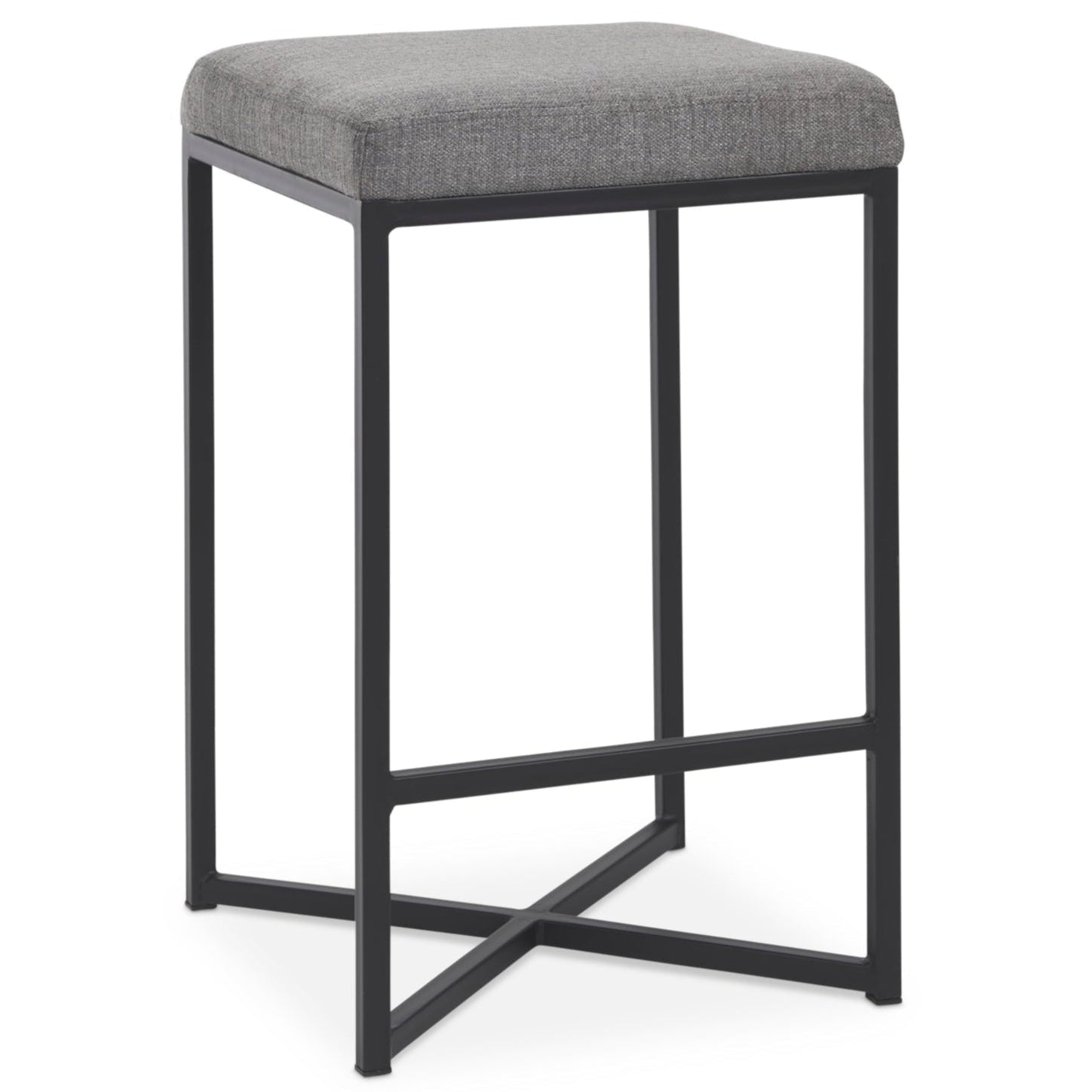 Mercana Frodo Gray Fabric Counter Stool