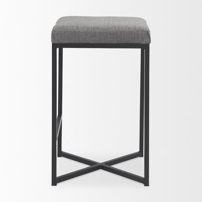 Mercana Frodo Gray Fabric Counter Stool