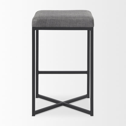 Mercana Frodo Gray Fabric Counter Stool