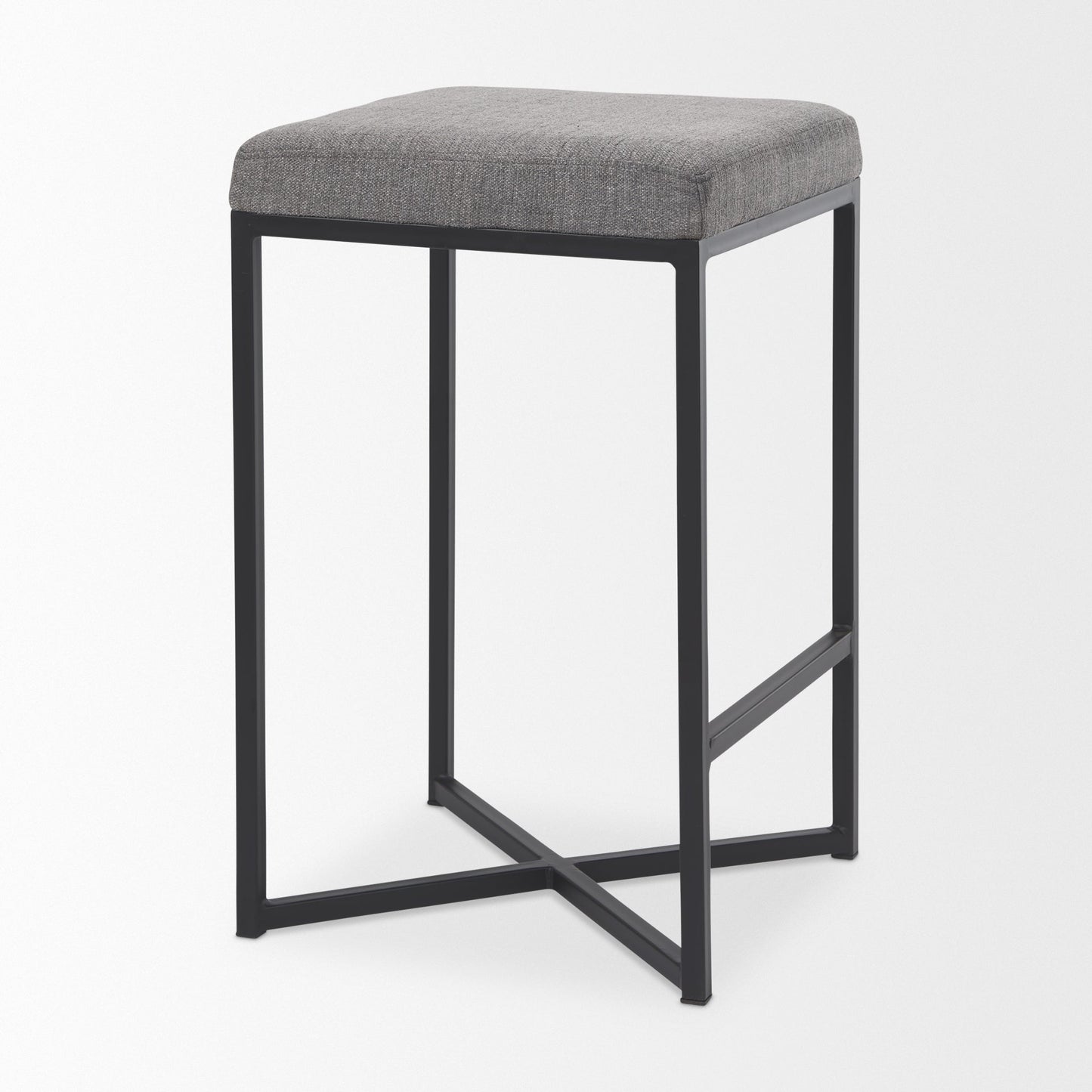 Mercana Frodo Gray Fabric Counter Stool