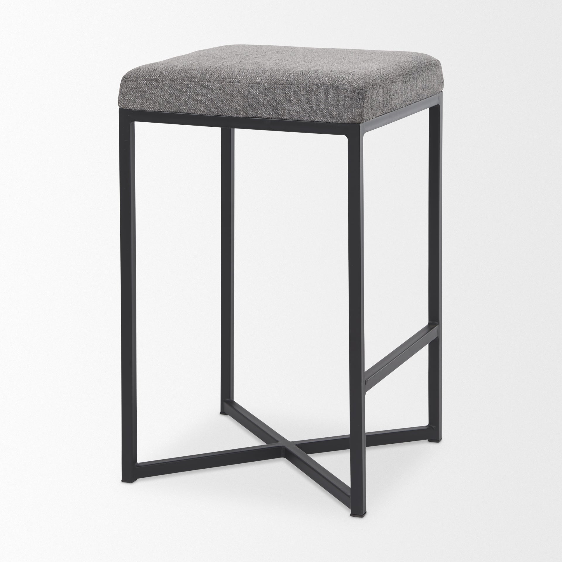 Mercana Frodo Gray Fabric Counter Stool