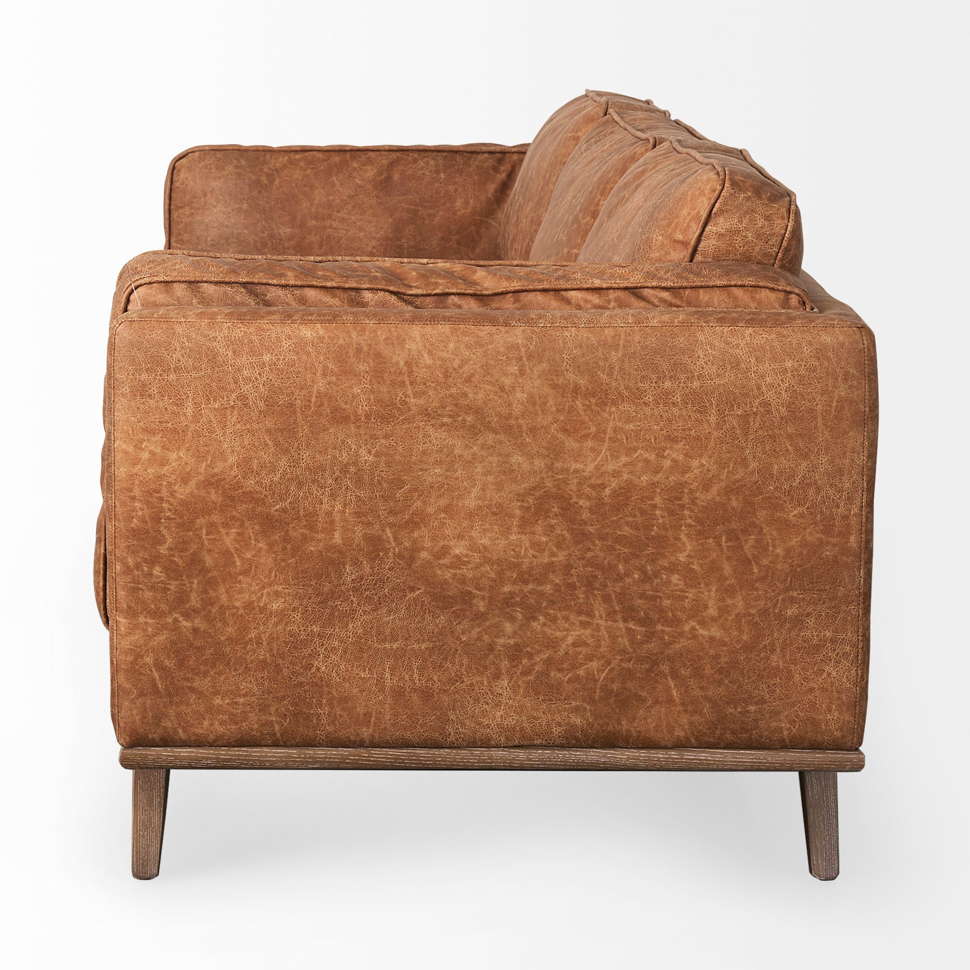 Mercana Brooks Faux Leather Three Seater Sofa