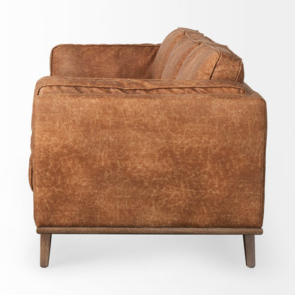 Mercana Brooks Faux Leather Three Seater Sofa