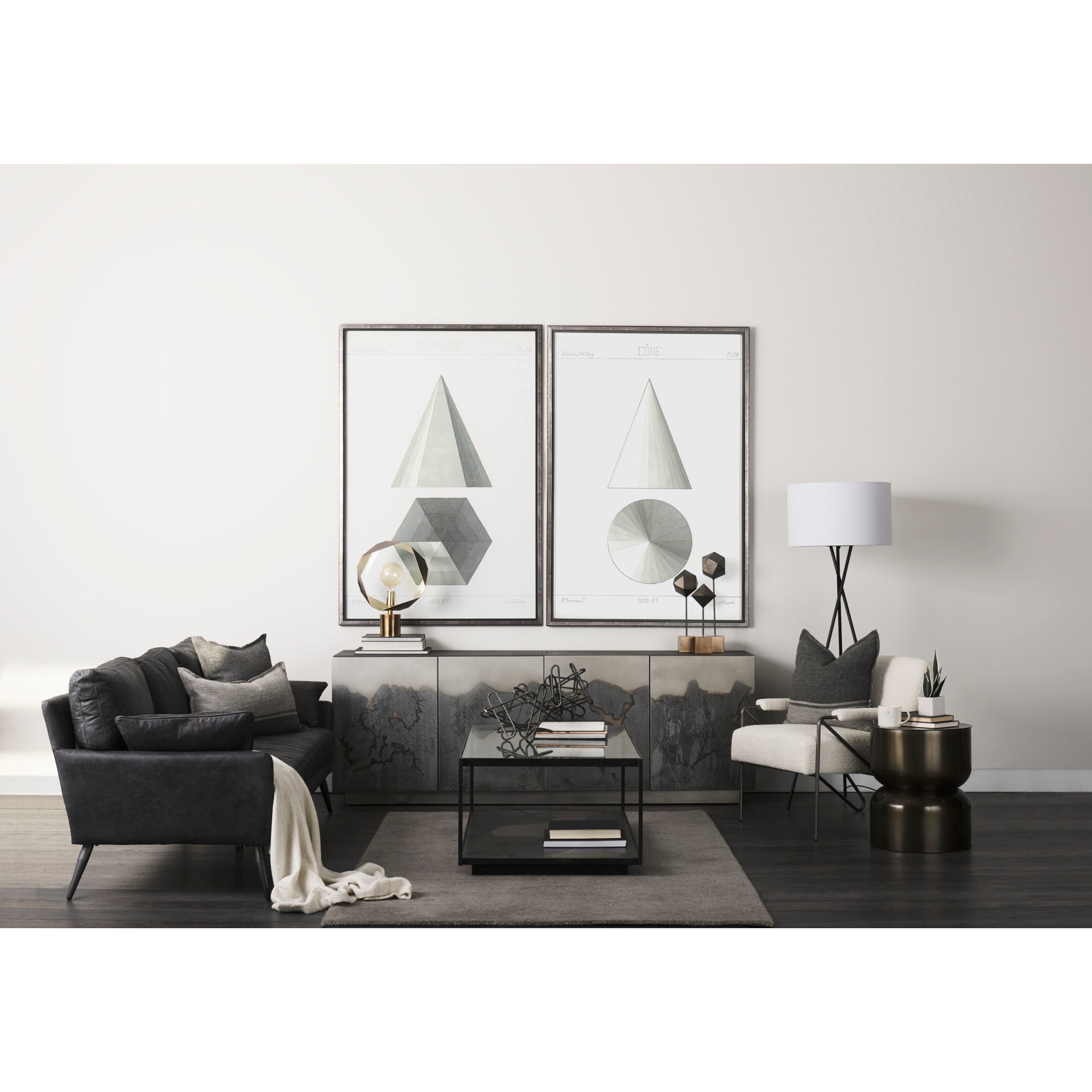 Mercana Cochrane Top Grain Leather Three Seater Sofa