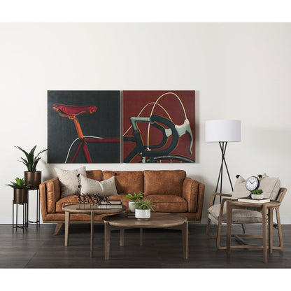 Mercana Brooks Faux Leather Three Seater Sofa