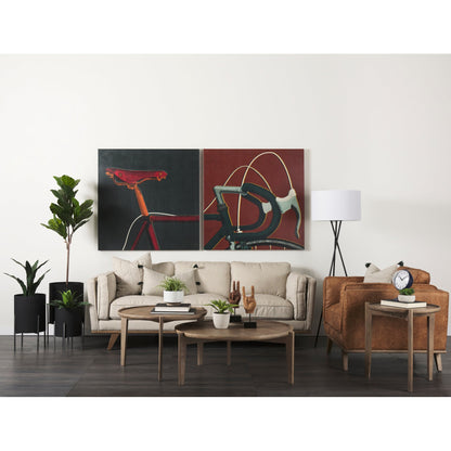 Mercana Brooks Faux Leather Three Seater Sofa