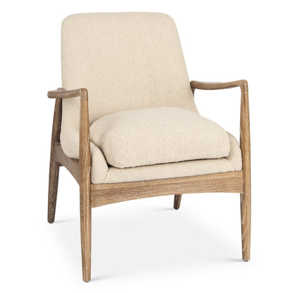 Westan Leather Modern Accent Chair