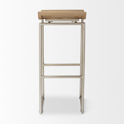 Givens Wood Top Barstool