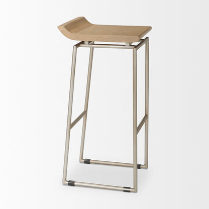 Givens Wood Top Barstool