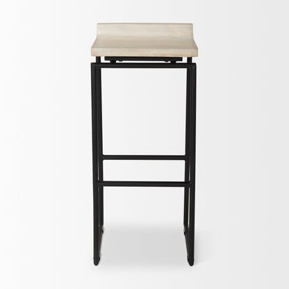 Givens Wood Top Barstool