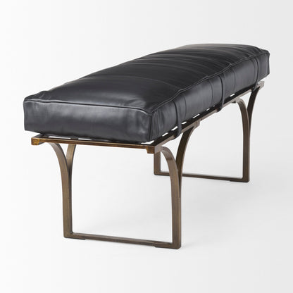 Jessie Genuine Leather Bedroom Bench