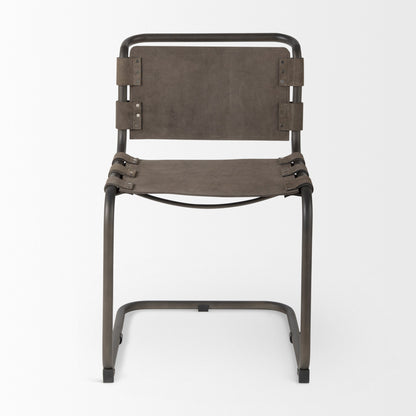 Mercana Berbick Leather Armless Dining Chair (Set of 2)