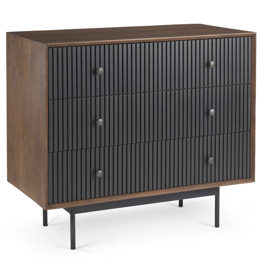 Mercana Grace Three Drawers Wooden Accent Cabinet