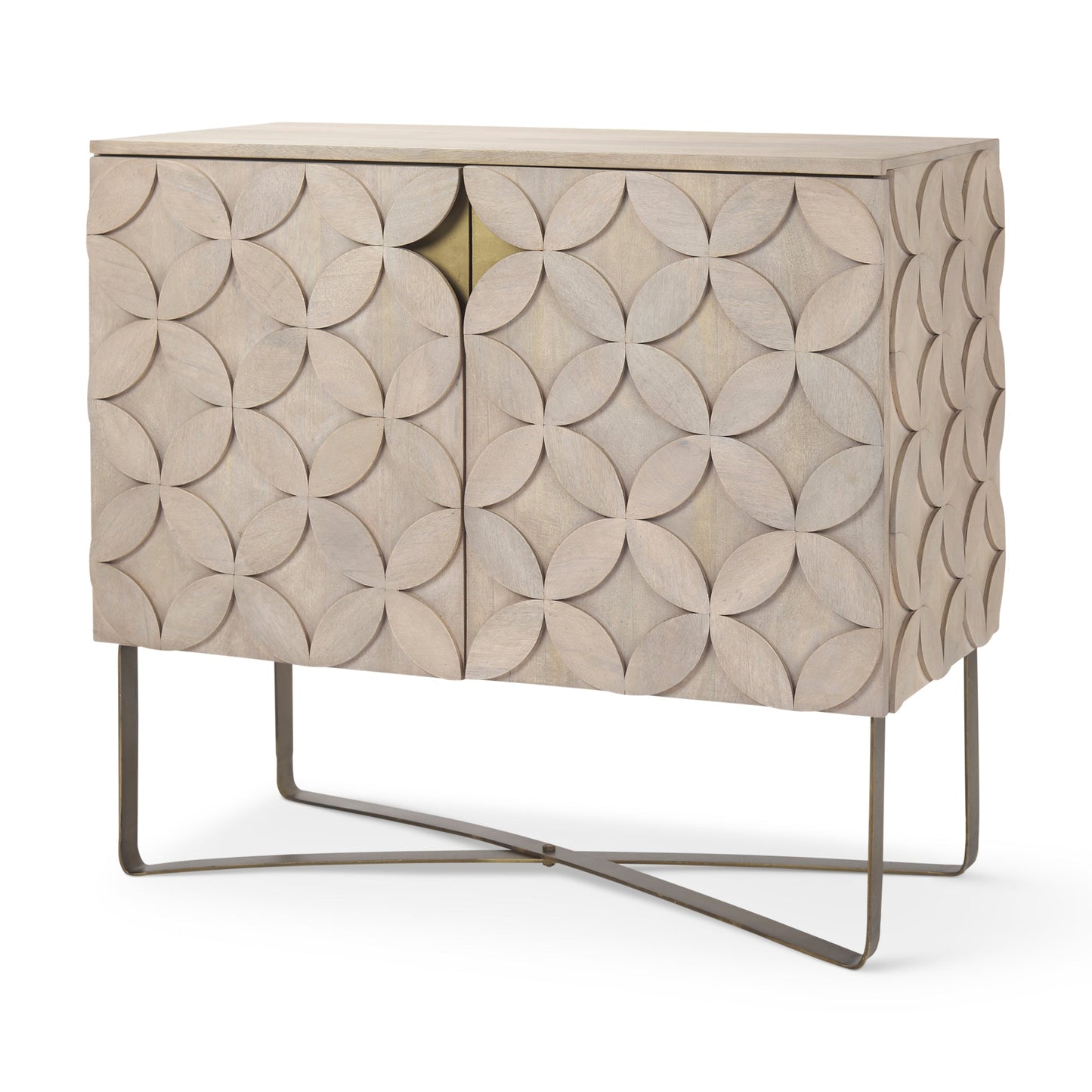 Mercana Excelsior Two Doors Wooden Accent Cabinet