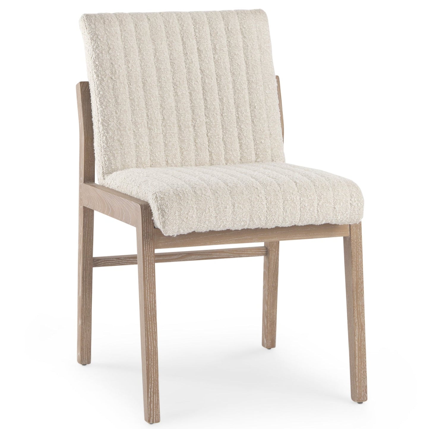 Mercana Tahoe Cream Fabric Armless Dining Chair (Set of 2)