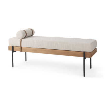 Colburne Cream Fabric Bedroom Bench