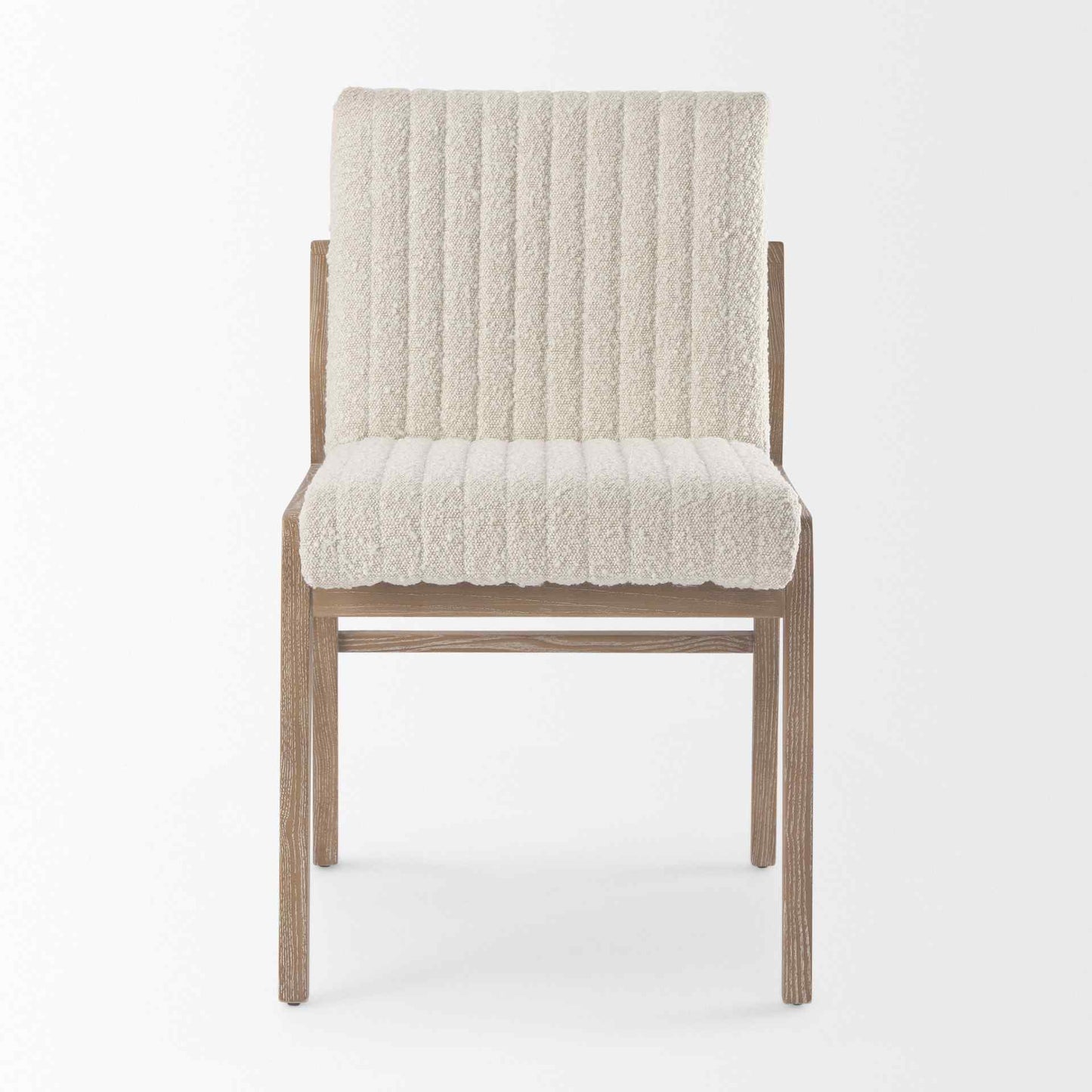 Mercana Tahoe Cream Fabric Armless Dining Chair (Set of 2)