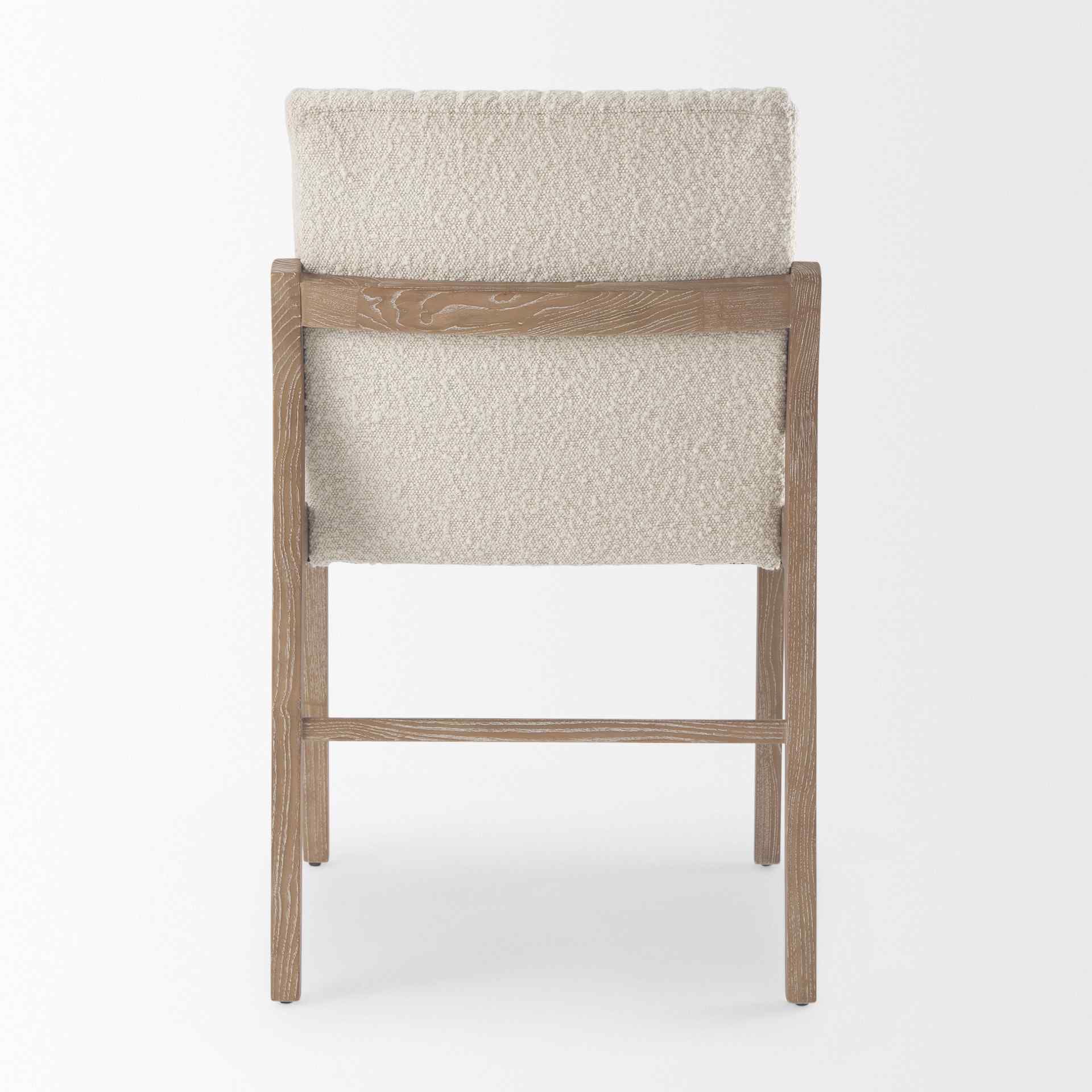 Mercana Tahoe Cream Fabric Armless Dining Chair (Set of 2)