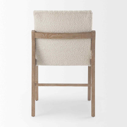 Mercana Tahoe Cream Fabric Armless Dining Chair (Set of 2)