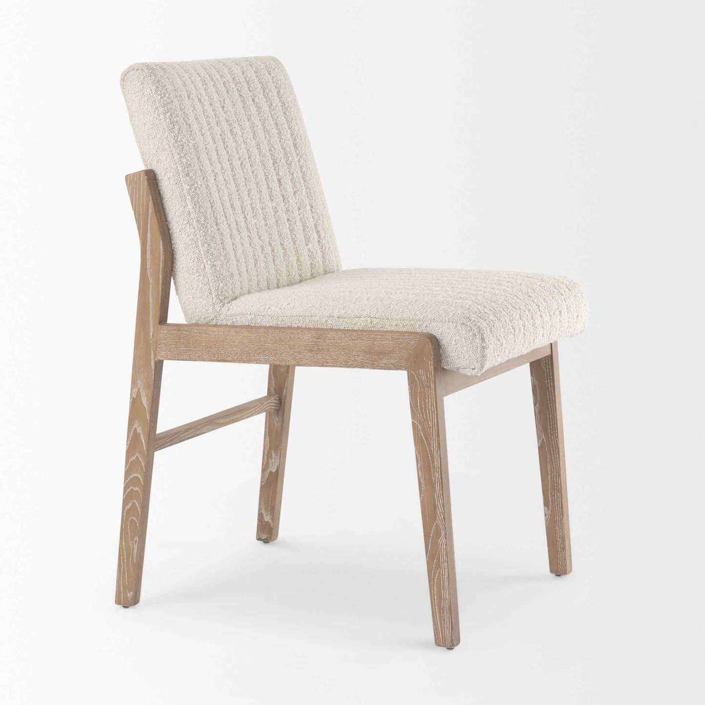 Mercana Tahoe Cream Fabric Armless Dining Chair (Set of 2)