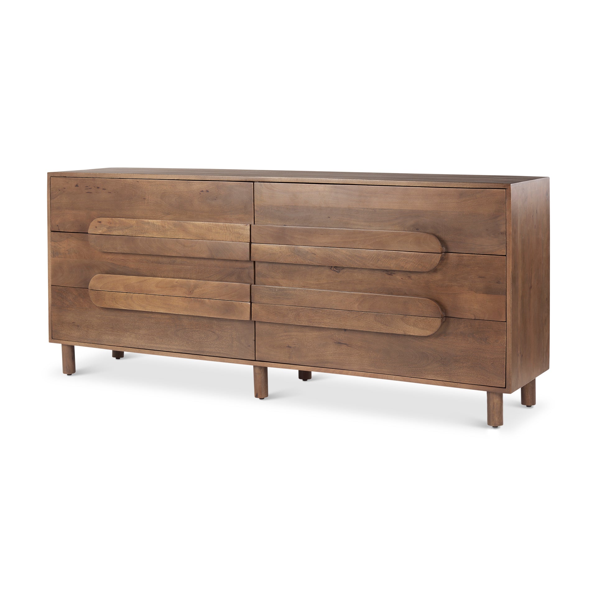 Mercana Astrid Six Drawers Wood Dresser