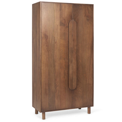 Astrid Solid Wooden Brown Armoire
