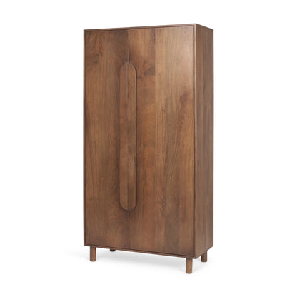 Astrid Solid Wooden Brown Armoire