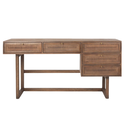 Grier Medium Brown Wooden Office Desk
