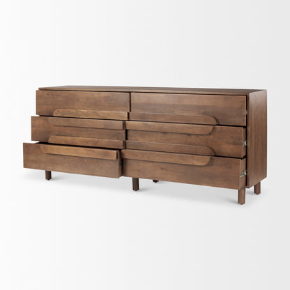 Mercana Astrid Six Drawers Wood Dresser