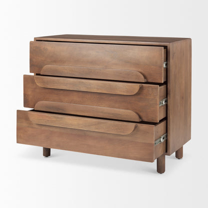 Mercana Astrid Three Drawers Wood Cabinet