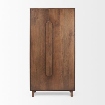 Astrid Solid Wooden Brown Armoire