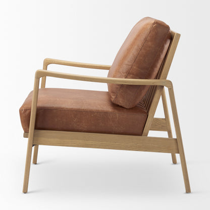 Raeleigh Faux Leather Accent Chair