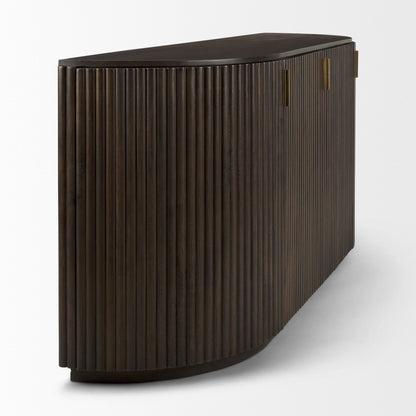 Terra Fluted Wood Sideboard